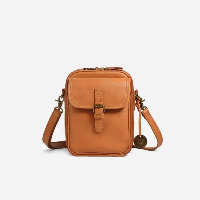 Crossbody-taske i læder