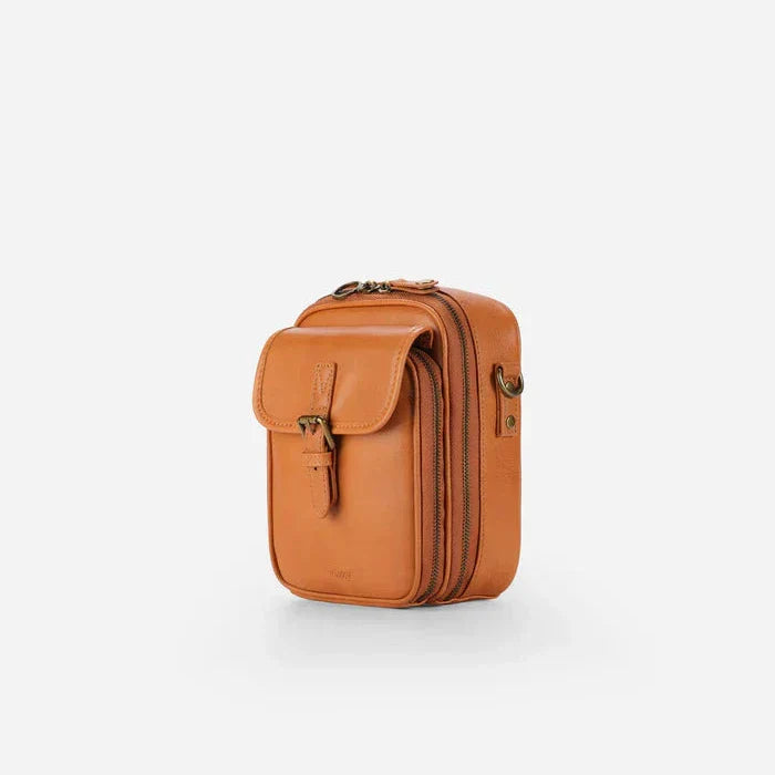 Crossbody-taske i læder