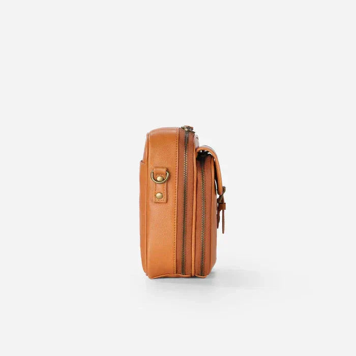 Crossbody-taske i læder