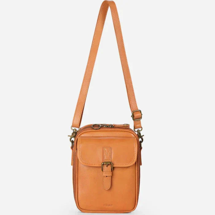 Crossbody-taske i læder
