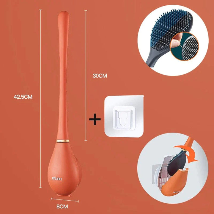 Escova de silicone elegante e higiénica